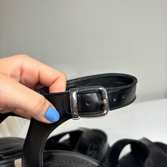 Alexander McQueen Block Heel Platform Sandals - Picture 6 of 13